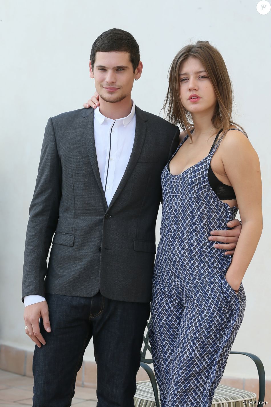 Jérémie Laheurte et Adèle Exarchopoulos à Rome le 16 octobre 2013. 