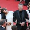 Jérémie Laheurte et Adèle Exarchopoulos avec Abdellatif Kechiche, Léa Seydoux - Montee des marches du film "Zulu" lors de la clôture du 66e festival du film de Cannes. Le 26 mai 2013