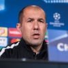 Le coach de Monaco, Leonardo Jardim, lors d'une conférence de presse au Signal Iduna Park à Dortmund, le 10 avril 2017.