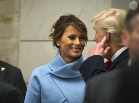 Donald J. Trump et sa femme Melania Trump - Investiture du 45e président des Etats-Unis Donald Trump à Washington DC le 20 janvier 2017