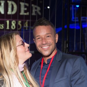 Semi-exclusif - Loana Petrucciani et son compagnon Phil Storm avant la représentation du cirque Pinder pour une soirée spéciale "Soupe En Scène" imaginée par le Chef Fabrice Bonnot au profit de l'association lyonnaise le foyer notre-dame des sans-abri, à Lyon, France, le 12 avril 2017. © Agence/Bestimage