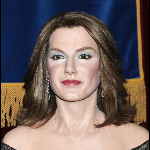 Statue de cire de Letizia d'Espagne au Musée de Cire de Madrid en avril 2009