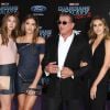 Sylvester Stallone avec sa femme Jennifer Flavin et ses filles Sistine, Scarlett et Sophia - Avant-première des Gardiens de la galaxie 2 à Los Angeles, le 19 avril 2017.