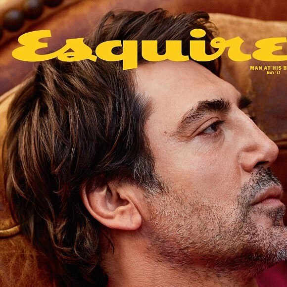 Javier Bardem en couverture d'Esquire - mai 2017