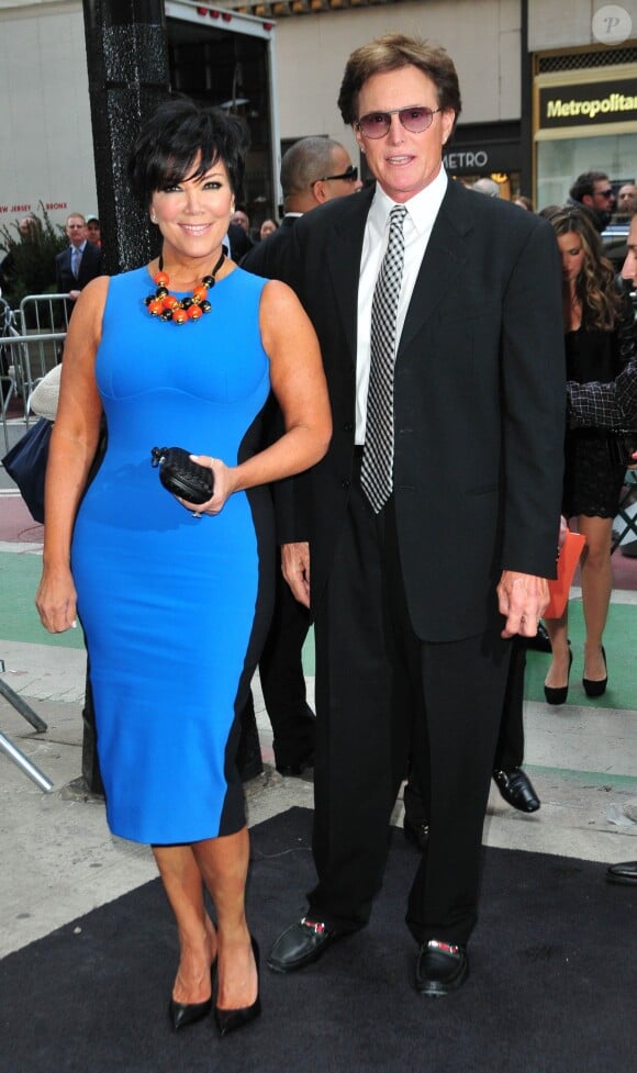 Kris et Bruce Jenner à New York. Avril 2012.