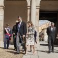 Le roi Felipe VI et la reine Letizia d'Espagne lors de la cérémonie du prix Cervantes à l'université d'Alcala de Henares, Espagne, le 20 avril 2017. © Jack Abuin/Zuma Press/Bestimage