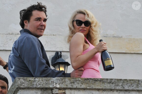 Pamela Anderson au vernissage de l'exposition "Lost+Found" de David LaChapelle à Venise. Le 11 avril 2017.