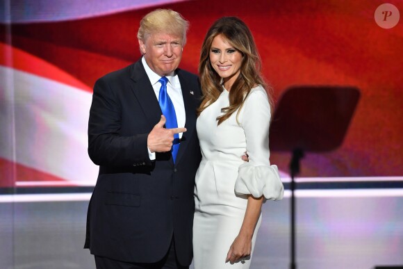 Donald Trump et son épouse Melania Trump à Cleveland, le 18 juillet 2016.