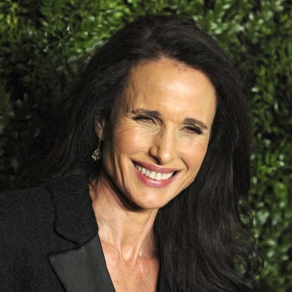 Andie MacDowell lors du photocall du dîner des artistes organisé par Chanel à l'occasion du Festival du Film de Tribeca à New York, le 24 avril 2017.