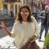 Eva Longoria dans les rues de Madrid. Le 3 avril 2017