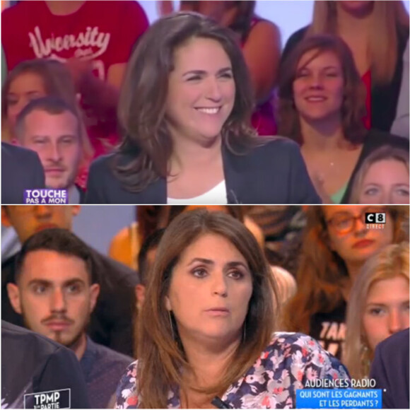 Valérie Bénaïm aux débuts de Touche pas à mon poste, et maintenant.