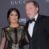 Salma Hayek et son mari Francois-Henri Pinault au gala LACMA Art + Film à Los Angeles, le 29 octobre 2016