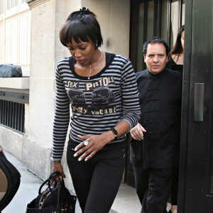 Naomi Campbell et Azzedine Alaïa à Paris, le 11 avril 2007.