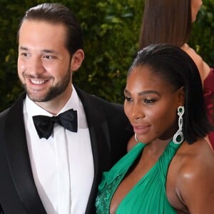 Serena Williams et son fiancé  Alexis Ohanian au MET gala organisé au Metropolitan Museum of Art de New York le 1er mai 2017.