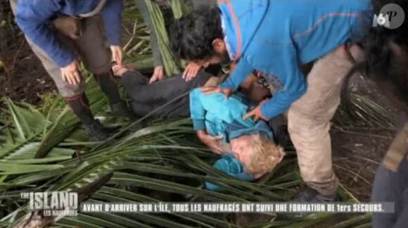 Sandrine s'est étouffée avec un bout de coco dans l'épisode de "The Island 3" diffusé lundi 1er mai 2017 sur M6.