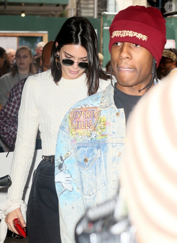 Kendall Jenner et A$AP Rocky à New York, le 30 avril 2017.