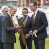 Le prince Philip, duc d'Edimbourg, au club de cricket de Marylebone (MCC) dont il est membre honoraire à vie, à Londres, le 3 mai 2017.