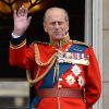 La reine Elizabeth II et le prince Philip, duc d'Edimbourg, lors de la parade Trooping the Colour en juin 2012.