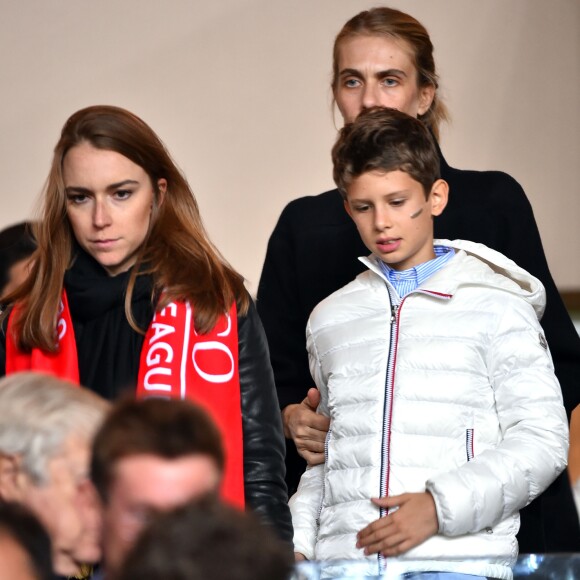 Lavinia Borromeo lors de la demi-finale aller de la Ligue des Champions entre l'AS Monaco et la Juventus de Turin au stade Louis II à Monaco le 3 mai 2017 (0-2).