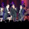 Eddy Mitchell, Johnny Hallyday et Jacques Dutronc - Premier concert "Les Vieilles Canailles" au POPB de Paris-Bercy à Paris, du 5 au 10 novembre 2014.