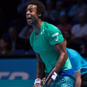 Gaël Monfils s'incline face à Dominic Thiem lors du Barclays ATP World Tour Finals à Londres le 15 novembre 2016.