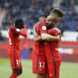 Lucas Moura lors du match PSG-Bastia joué le 6 mai 2017 au Parc des Princes, à Paris.