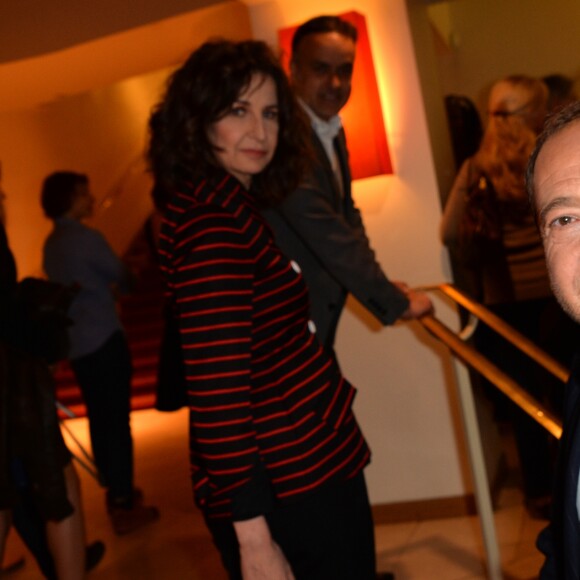 Valérie Lemercier et Patrick Timsit - Avant-première du film "Marie-Francine" au cinéma l'Arlequin à Paris, France, le 9 mai 2017. © Veeren/Bestimage