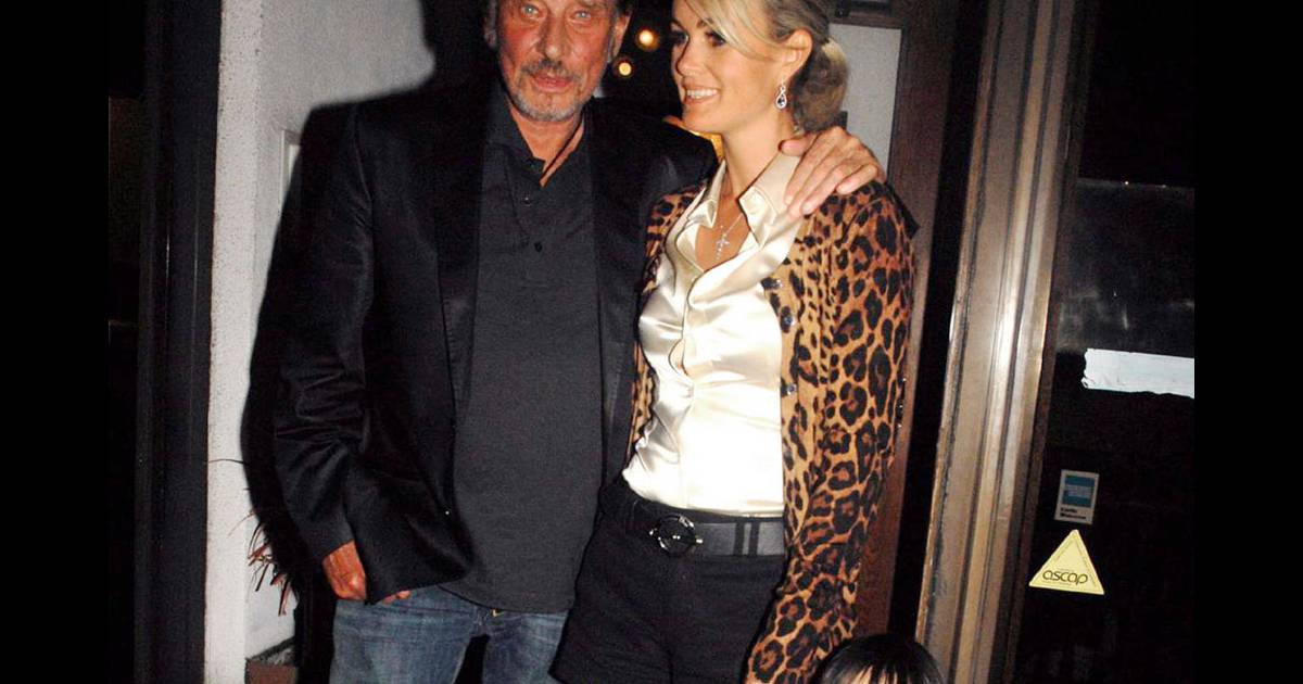 Johnny Hallyday, Laeticia Hallyday et leur fille Jade ...