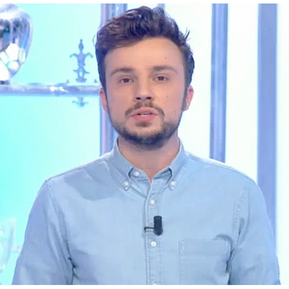 Laurent Baffie piégé par son fils avec la complicité de Tom Villa dans "Salut les Terriens !" sur C8. Le 13 mai 2017.