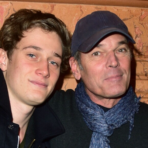 Laurent Baffie et son fils Benjamin Baffie pour la pièce "Toc toc" - Soirée de présentation de l'événement théâtral du début de l'année 2016 au théâtre Le Palace à Paris, le 30 novembre 2015. © Giancarlo Gorassini/Bestimage