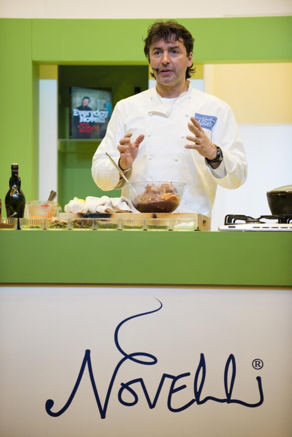Jean-Christophe Novelli lors d'un atelier de cuisine pour le 'France Show 2010', à Earls Court, Londres, en janvier 2010