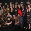 Toute l'équipe de '13 Reasons Why' à la conférence de presse des MTV Movie And TV Awards 2017 au The Shrine Auditorium à Los Angeles, le 7 mai 2017