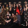 Toute l'équipe de '13 Reasons Why' à la conférence de presse des MTV Movie And TV Awards 2017 au The Shrine Auditorium à Los Angeles, le 7 mai 2017