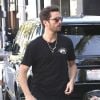 Scott Disick à la sortie d'un immeuble à Beverly Hills, le 12 avril 2017