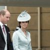 Kate Middleton, duchesse de Cambridge, et le prince William lors de la première garden party de 2017 dans les jardins du palais de Buckingham, le 16 mai 2017 à Londres.