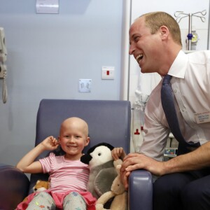 Le prince William, duc de Cambridge, au Royal Marsden NHS Foundation Trust à Sutton le 16 mai 2017.