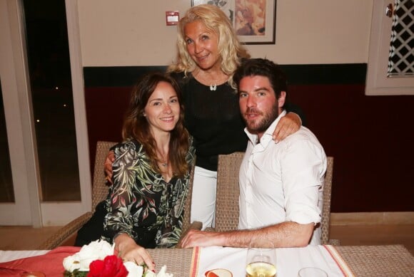 Exclusif - Delphine Depardieu et son compagnon Charles avec Martine Vidal - "L'Escapade des Stars" au Radisson Blu à Djerba, Tunisie le 30 avril 2017. © Jerome Domine/ABACAPRESS.COM