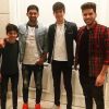 Les quatre fils de Zinedine Zidane posent ensemble : Elyaz, Enzo, Theo et Luca. Photo postée sur Instagram en mai 2017.