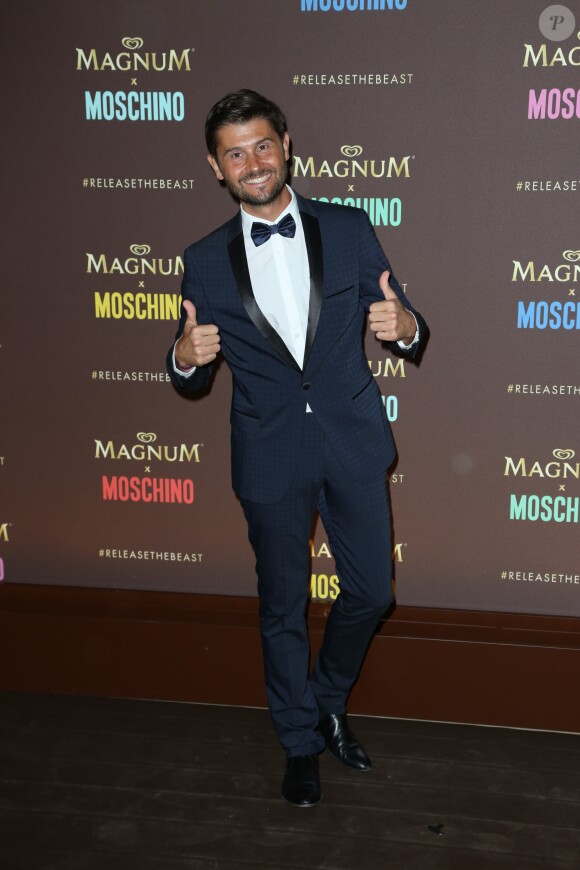 Christophe Beaugrand assiste à la soirée d'ouverture de la plage Magnum Cannes et de la collaboration entre Magnum et Moschino. Cannes, le 18 mai 2017.