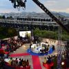 Exclusif - Le plateau à l'enregistrement de l'émission "On n'est pas couché" à la Villa Domergue lors du 69ème Festival International du Film de Cannes le 18 mai 2016.