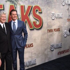 Laura Dern, David Lynch et Kyle MacLachlan à la première de la série 'Twin Peaks' à l'hôtel Ace à Los Angeles, le 19 mai 2017 © Chris Delmas/Bestimage