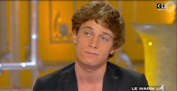 Laurent Baffie et son fils Benjamin sur le plateau de Salut les Terriens ! sur C8 le 20 mai 2017.