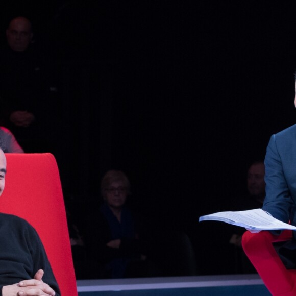 Exclusif - Enregistrement de l'émission "Le Divan" présentée par Marc-Olivier Fogiel avec Élie Semoun en invité, qui sera diffusée le 23 mai sur France 3. Le 10 mars 2017 © Cyril Moreau / Bestimage