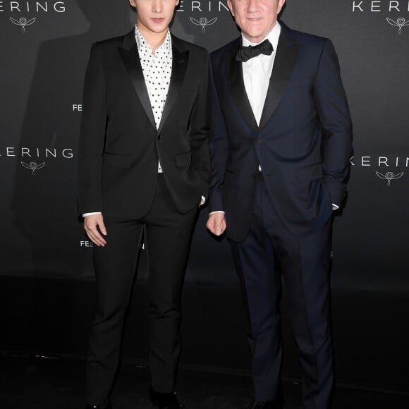 Yang Yang et François-Henri Pinault - Le Festival de Cannes et le groupe Kering organisent le dîner de la présidence en l'honneur du programme "Women in Motion", qui récompense les femmes de l'industrie du cinéma lors du 70ème Festival International du Film de Cannes, France, le 21 mai 2017. © Kering/Bestimage