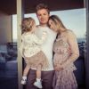 Photo de Nico Rosberg, son épouse Vivian, enceinte, et leur fille Alaïa. Mai 2017.