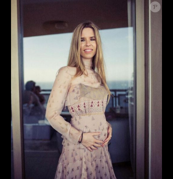Photo de Vivian Rosberg, enceinte. Mai 2017.