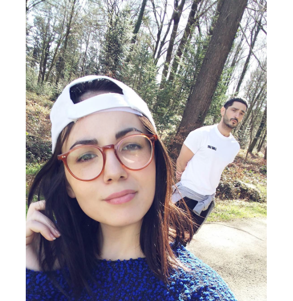 Agathe Auproux et son petit ami, le 27 mars 2017.