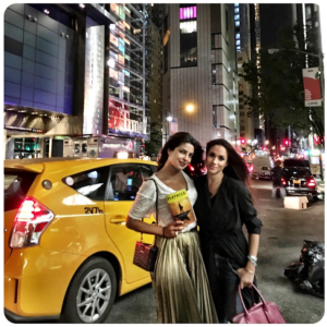 Priyanka Chopra et Meghan Markle en septembre 2016 à New York, photo partagée par Meghan sur Instagram.