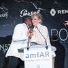 Chris Tucker, Uma Thurman, Will Smith - Vente aux enchères lors de la 24e édition du gala de l'amfAR à l'hôtel de l'Eden Roc au Cap d'Antibes, le 25 mai 2017, lors du 70e Festival International du Film de Cannes. © Borde-Jacovides-Moreau / Bestimage