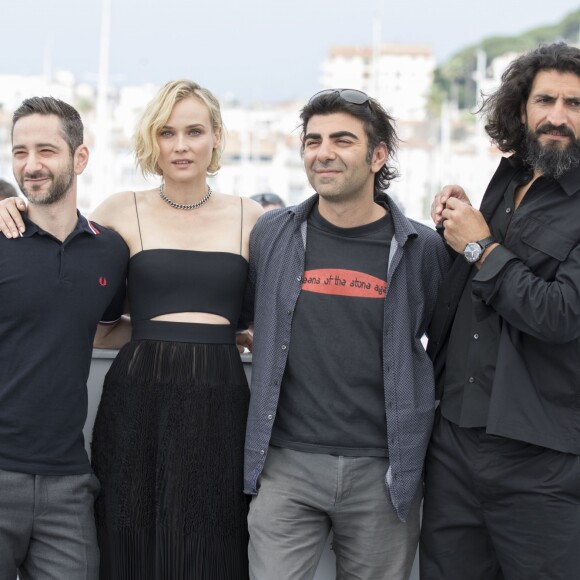 Denis Moschitto, Diane Kruger, Fatih Akin, Numan Acar au photocall de "Aus Dem Nichts (In The Fade)" lors du 70e Festival International du Film de Cannes, le 26 mai 2017. © Borde-Jacovides-Moreau/Bestimage